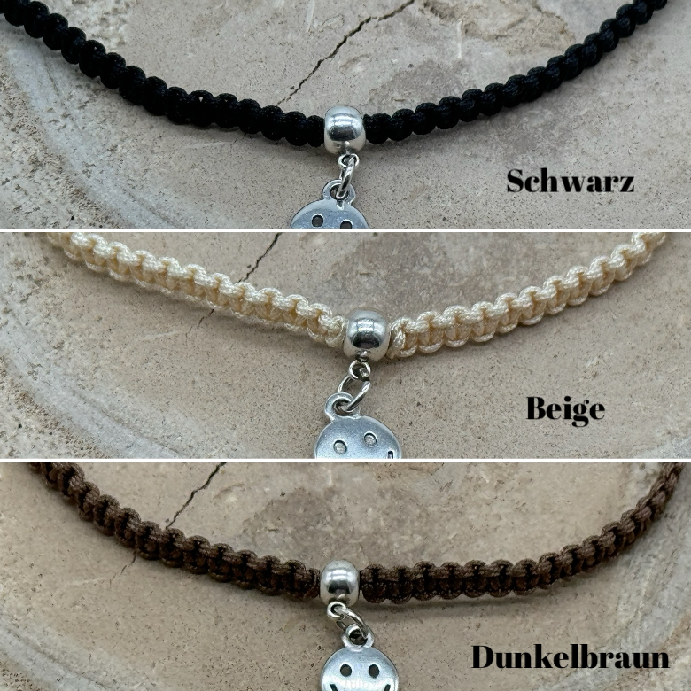 Fusskettchen Fussbändchen Smiley