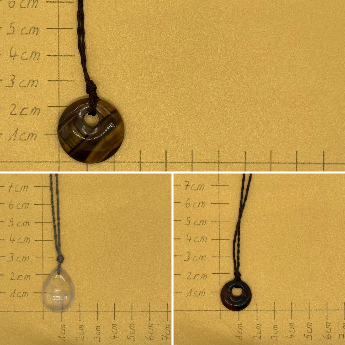 Makramee Choker Halbedelstein Kette Unakit