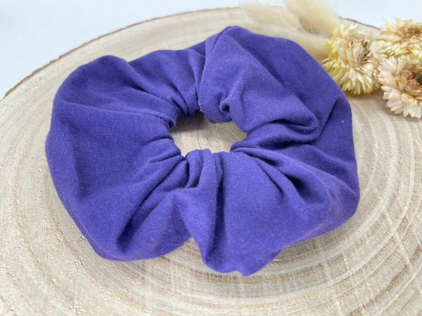 Jersey Scrunchie Haargummi lila Uni