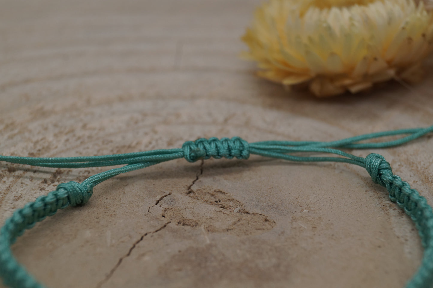 Freundschaftsarmband Makramee Armband Tatze silberfarbenen Edelstahl