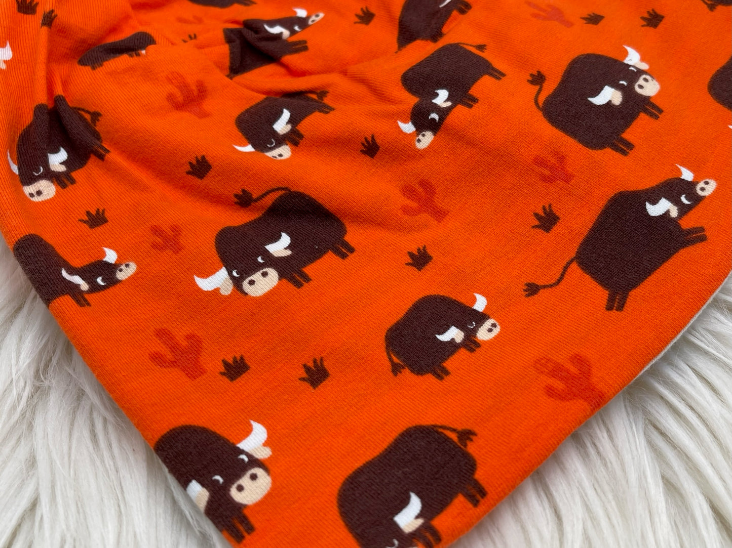 Wendebeanie Büffel orange