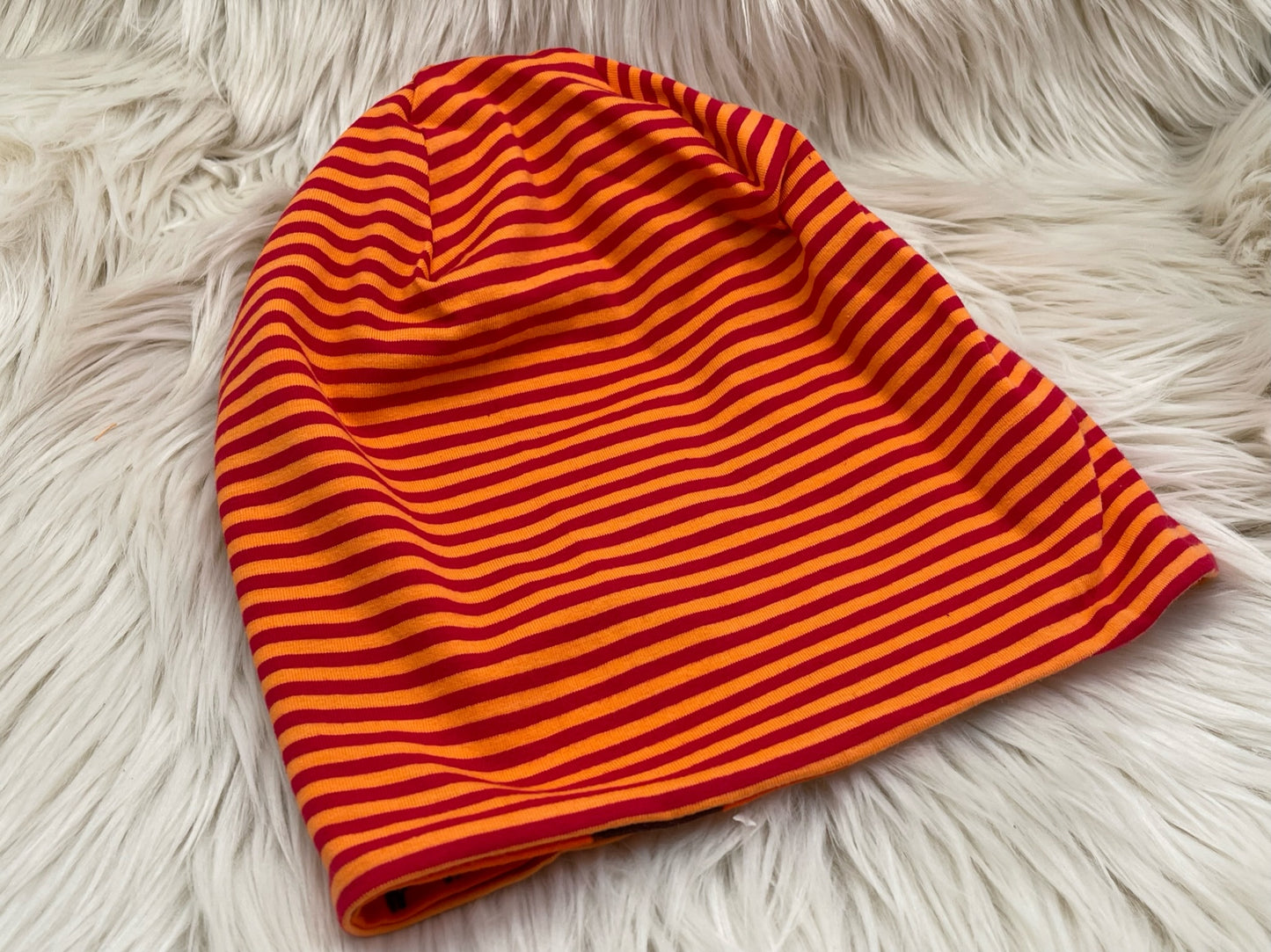 Wendebeanie Büffel orange