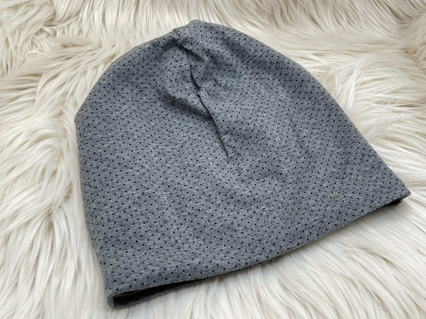Wendebeanie Pandabär beige