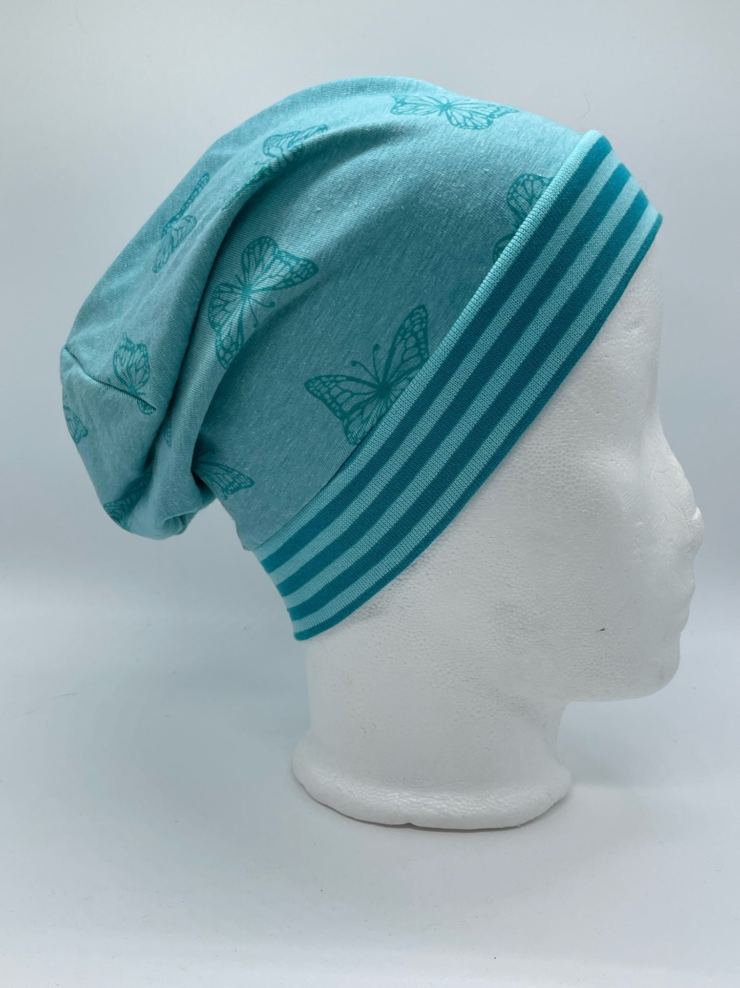Beanie Schmetterling blau