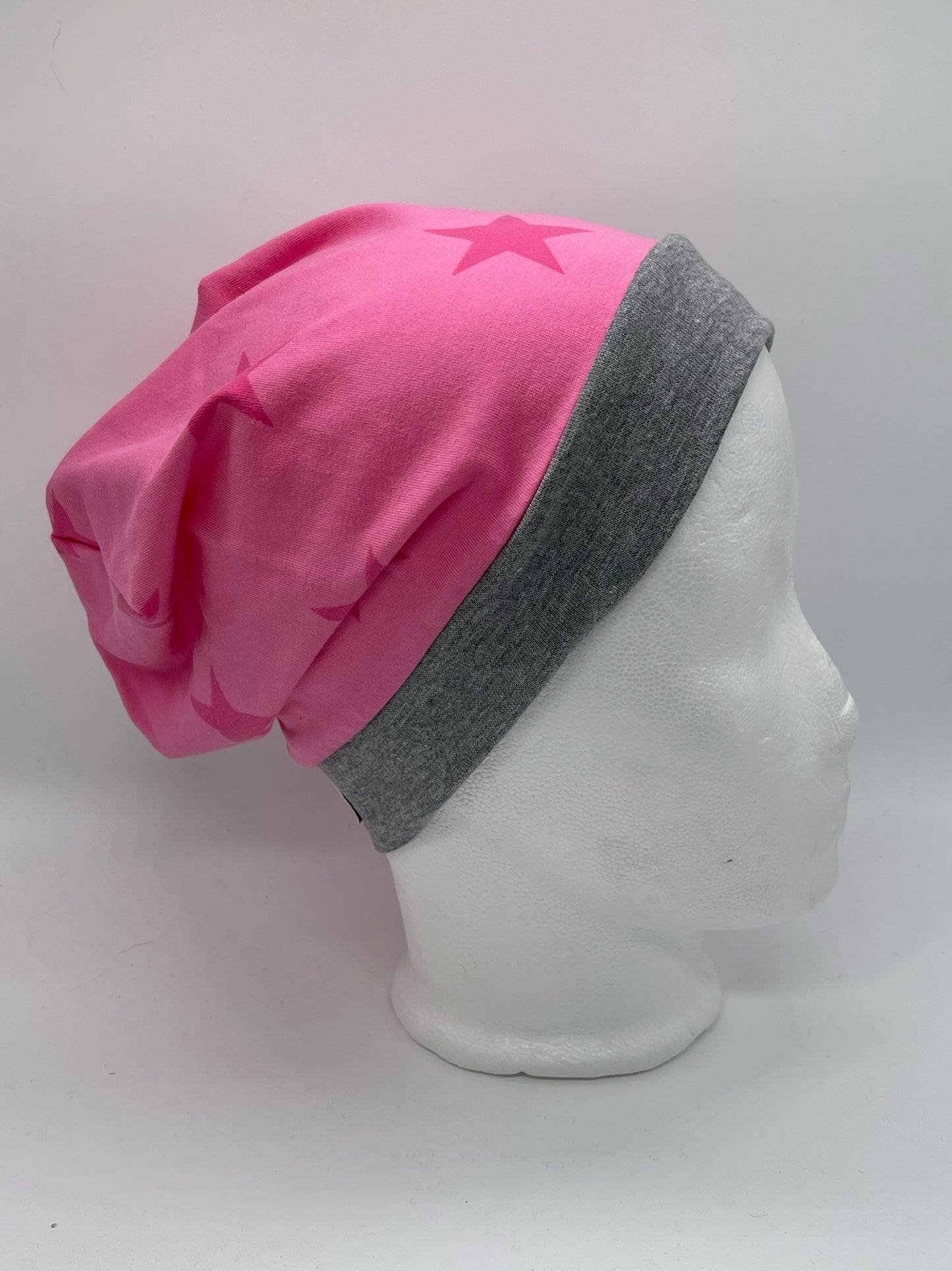 Beanie Sterne rosa
