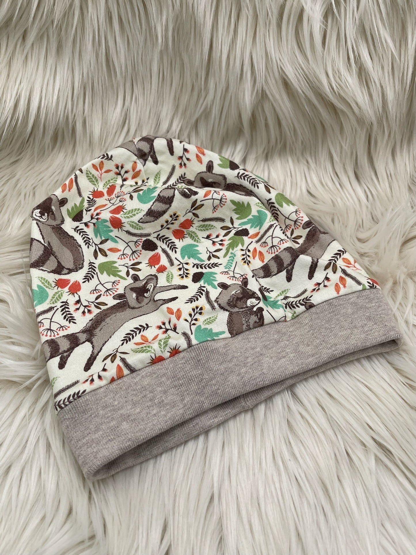 Beanie Waschbär beige
