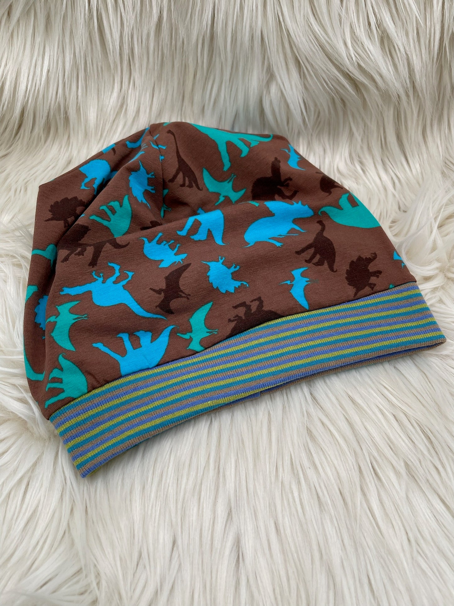 Beanie Dinosaurier braun