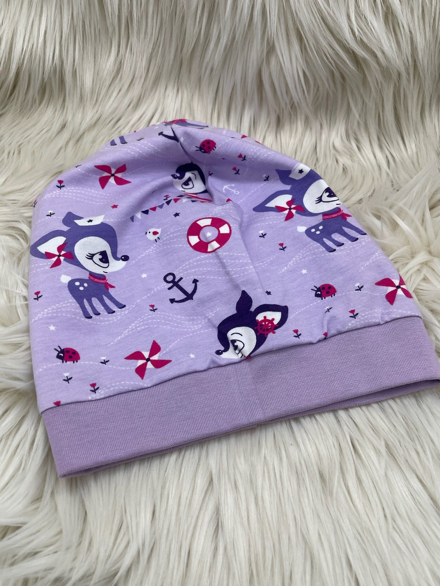 Beanie Rehkitz lila