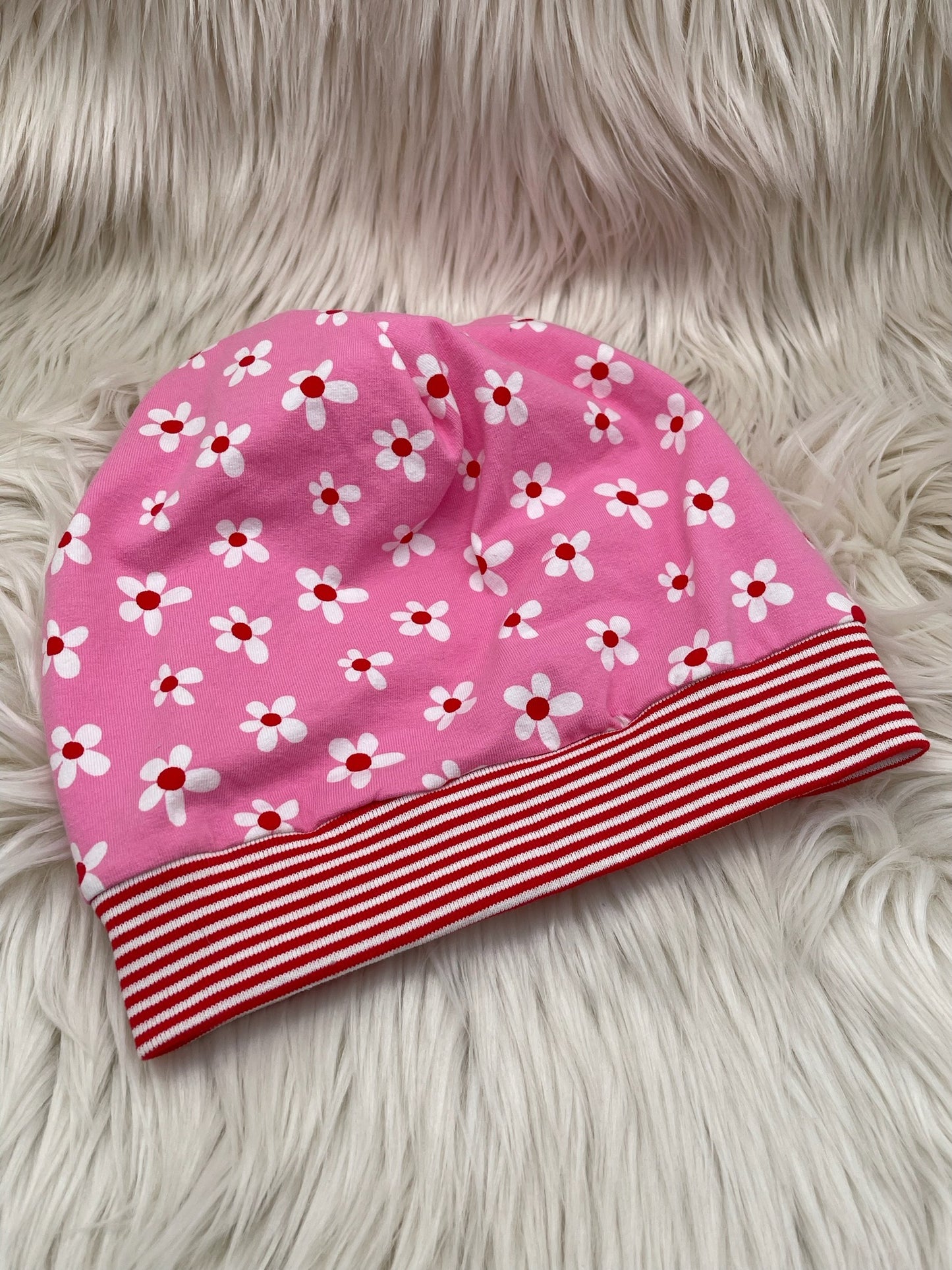 Beanie Gänseblümchen rosa