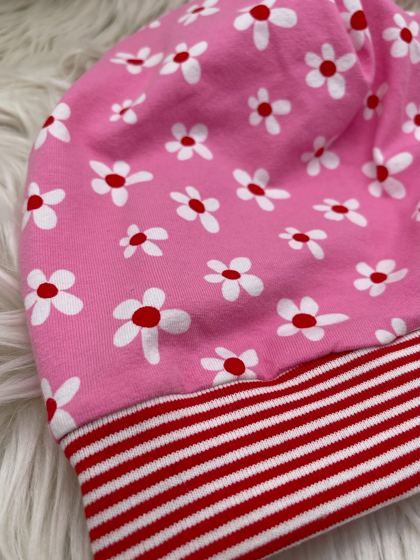 Beanie Gänseblümchen rosa