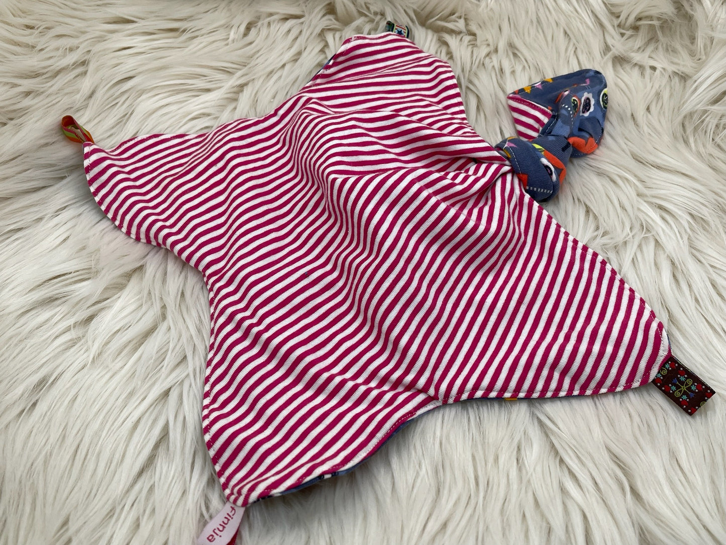 Schmusetuch Hirsche grau