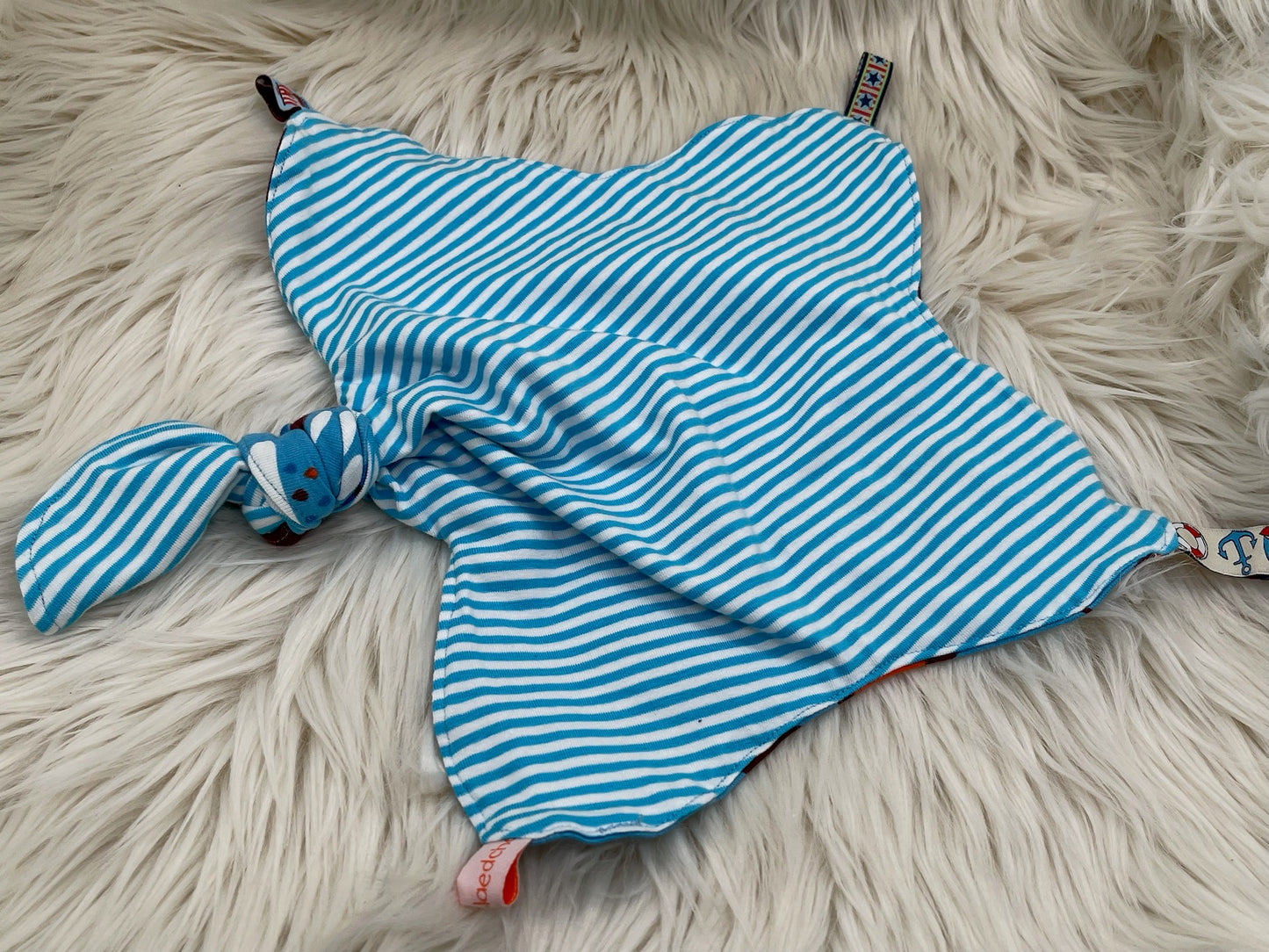 Schmusetuch Wikinger blau