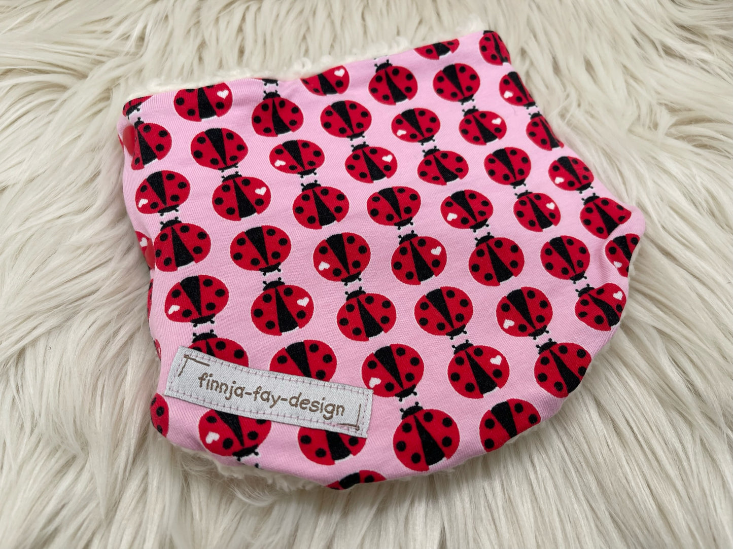 Halssocke Halsloop Maikäfer rosa/rot KU 38/43