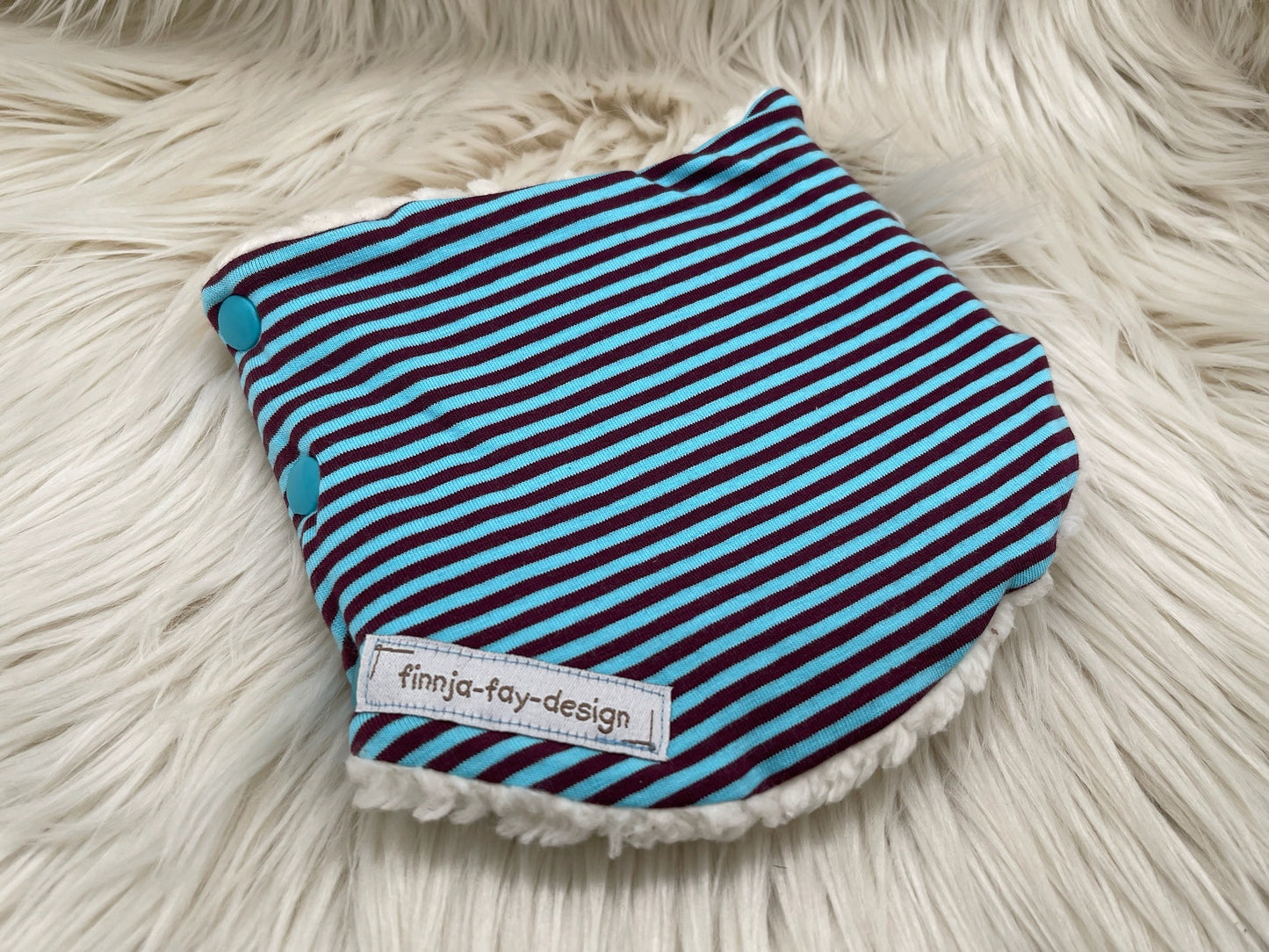 Halssocke Halsloop Streifen braun/blau KU 38/43