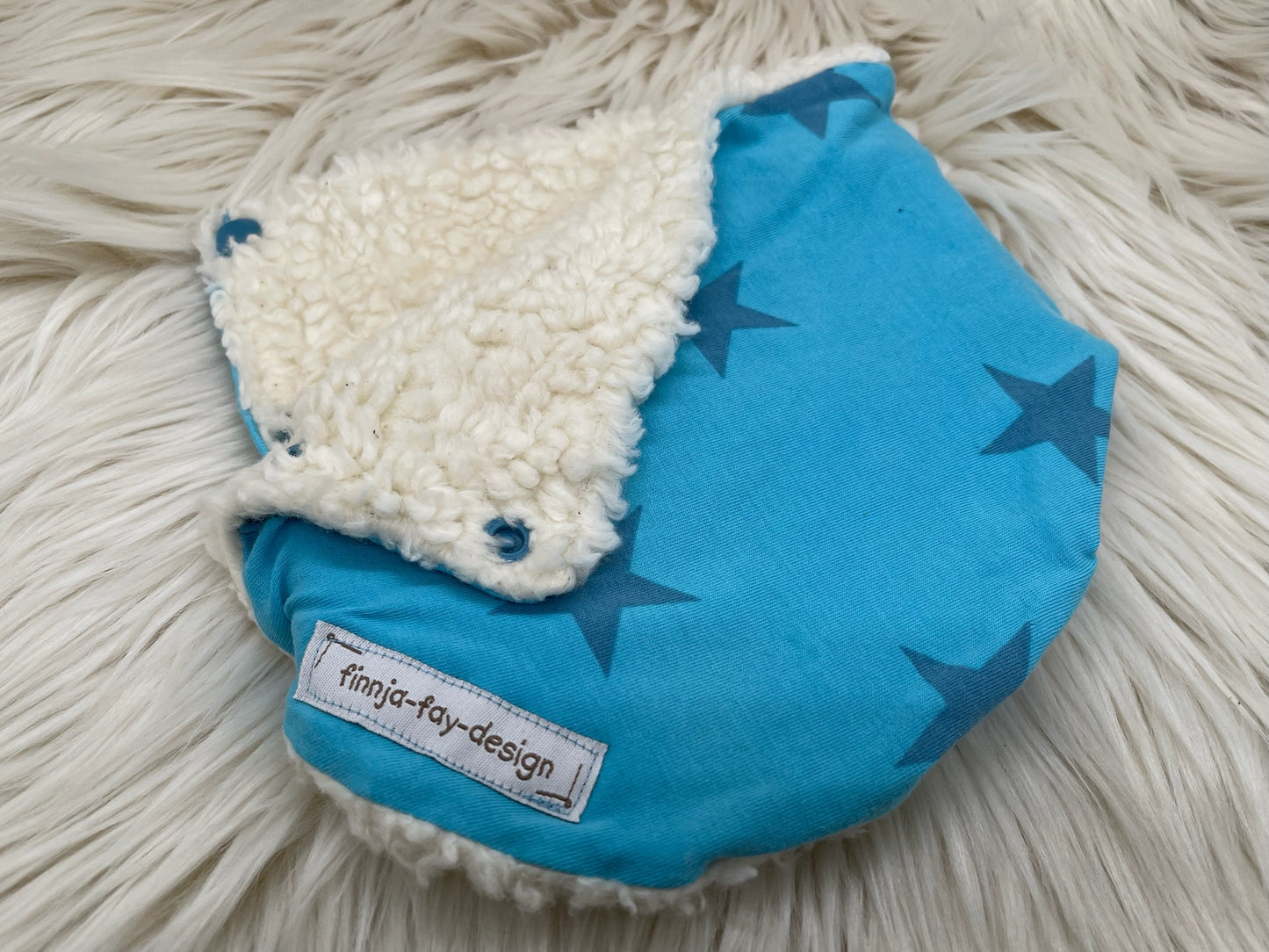 Halssocke Halsloop Sterne blau KU 38/43 44/48