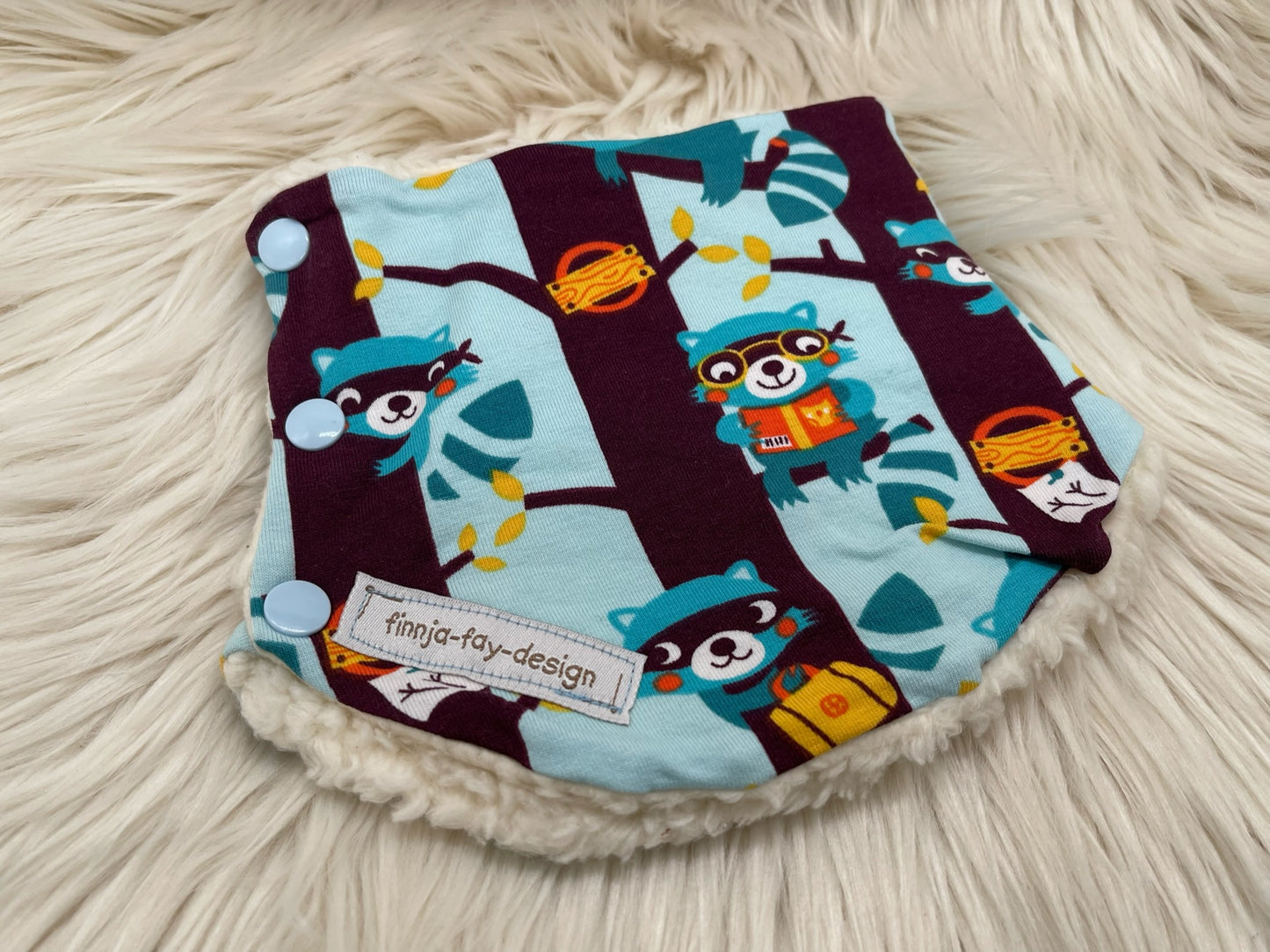 Halssocke Halsloop Waschbär blau KU 38/43