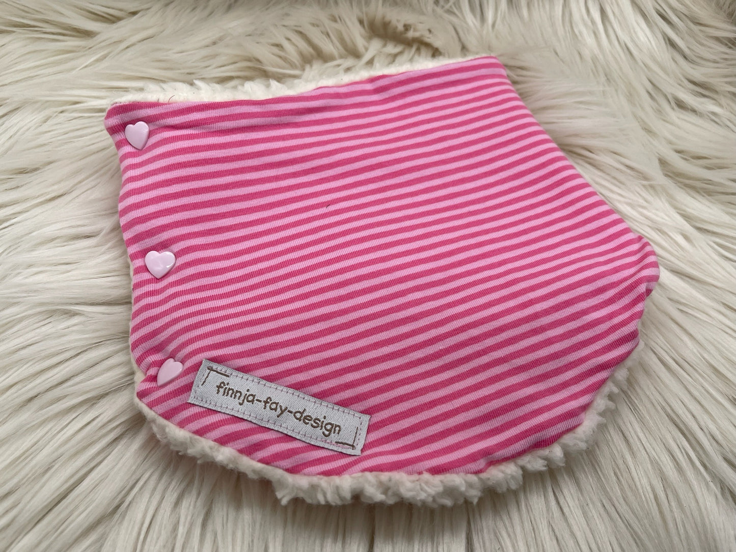 Halssocke Halsloop Streifen rosa KU 38/43