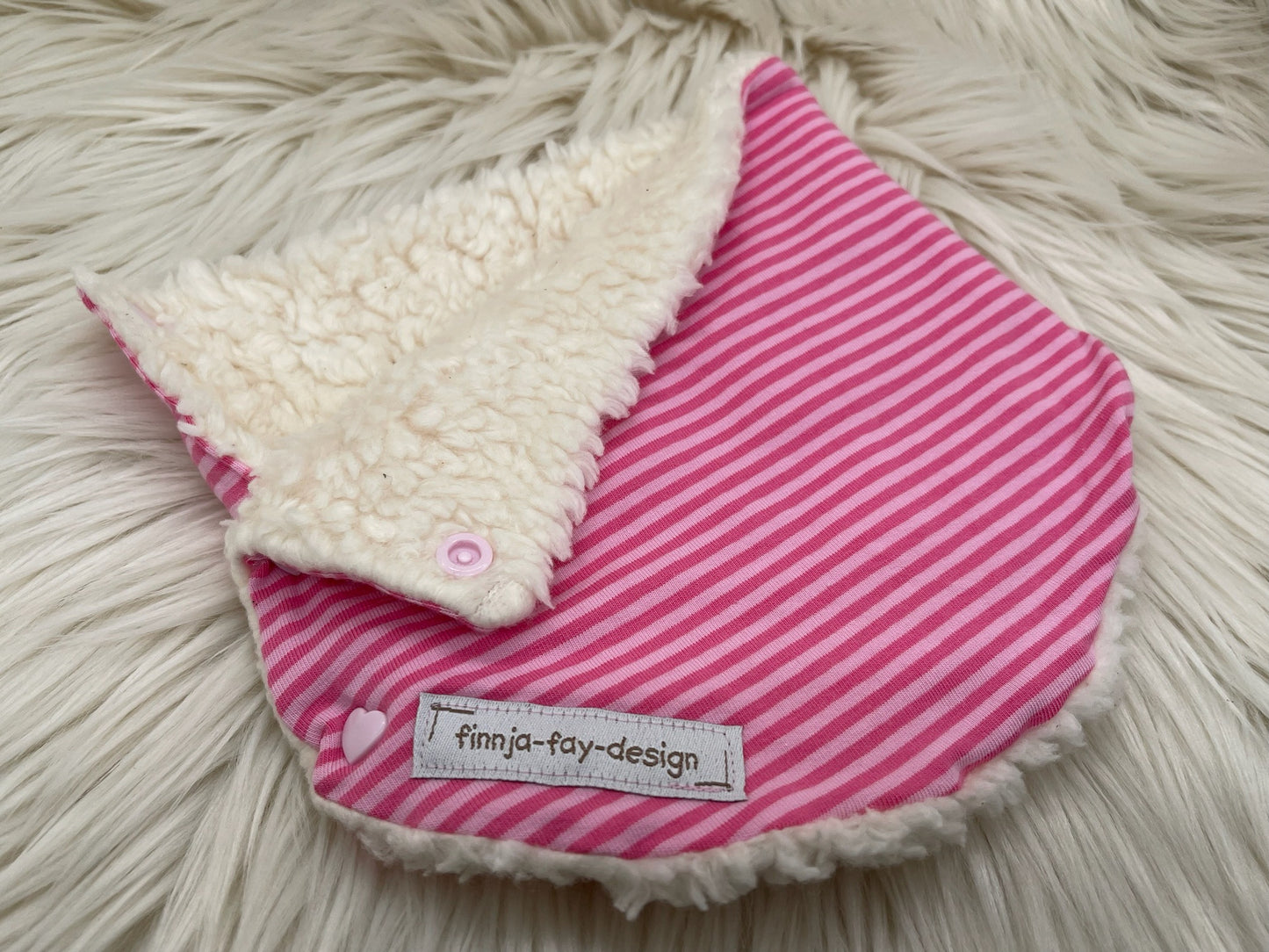 Halssocke Halsloop Streifen rosa KU 38/43
