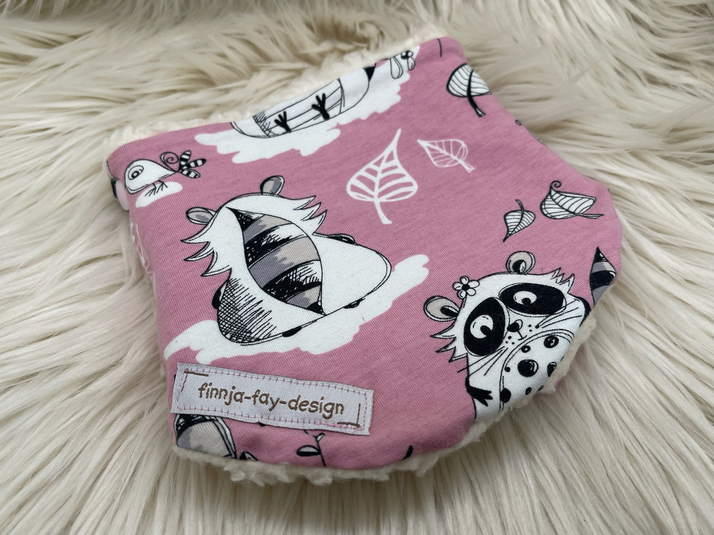 Halssocke Halsloop Waschbär rosa KU 38/43