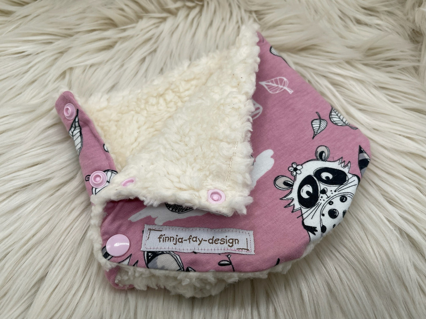 Halssocke Halsloop Waschbär rosa KU 38/43