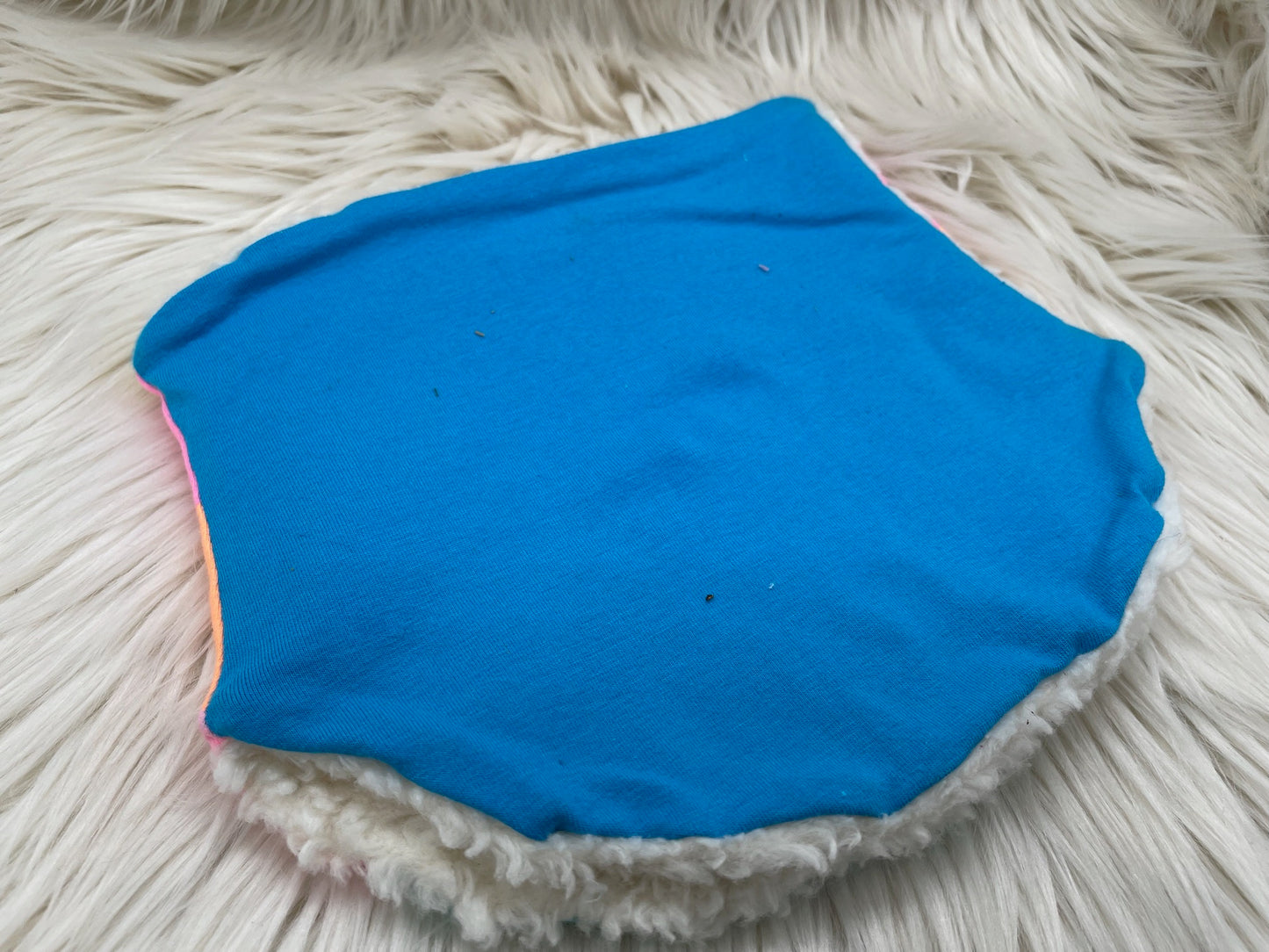 Halssocke Halsloop Blockstreifen pink/blau KU 49/53