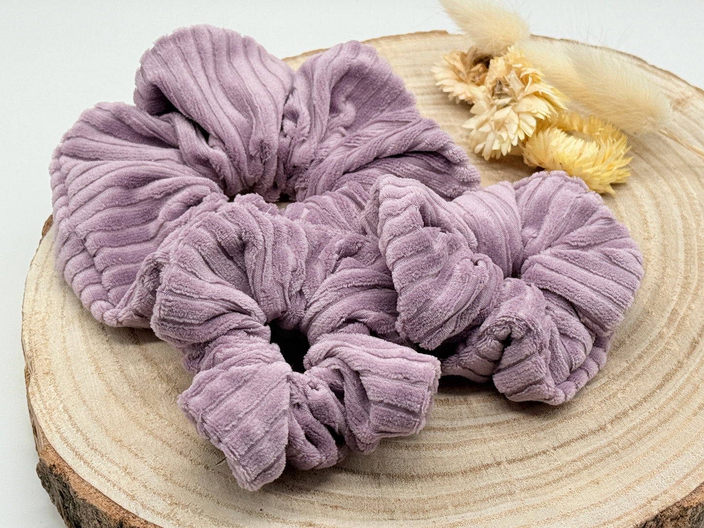 Soft Cord Scrunchie Haargummi uni lila