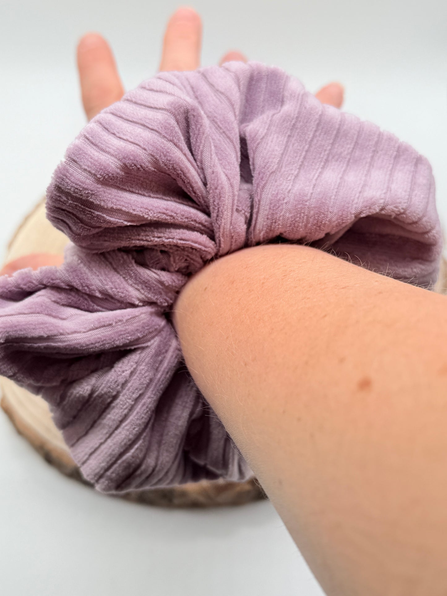 Soft Cord Scrunchie Haargummi uni lila