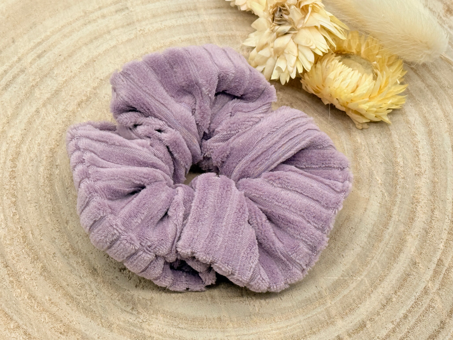 Soft Cord Scrunchie Haargummi uni lila