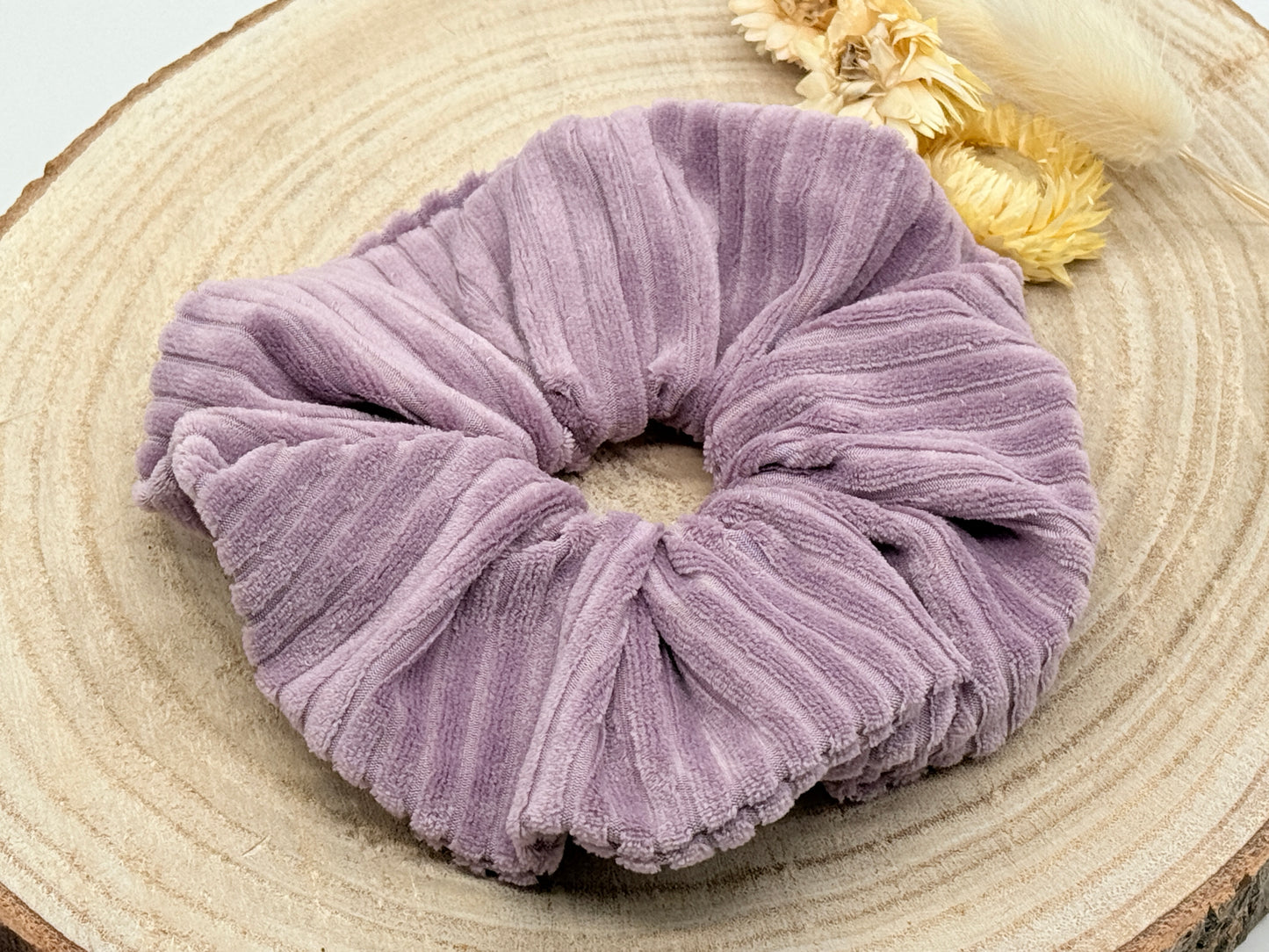 Soft Cord Scrunchie Haargummi uni lila