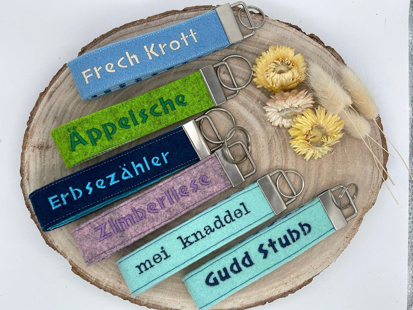 SALE Filz Schlüsselanhänger Hessisch oder