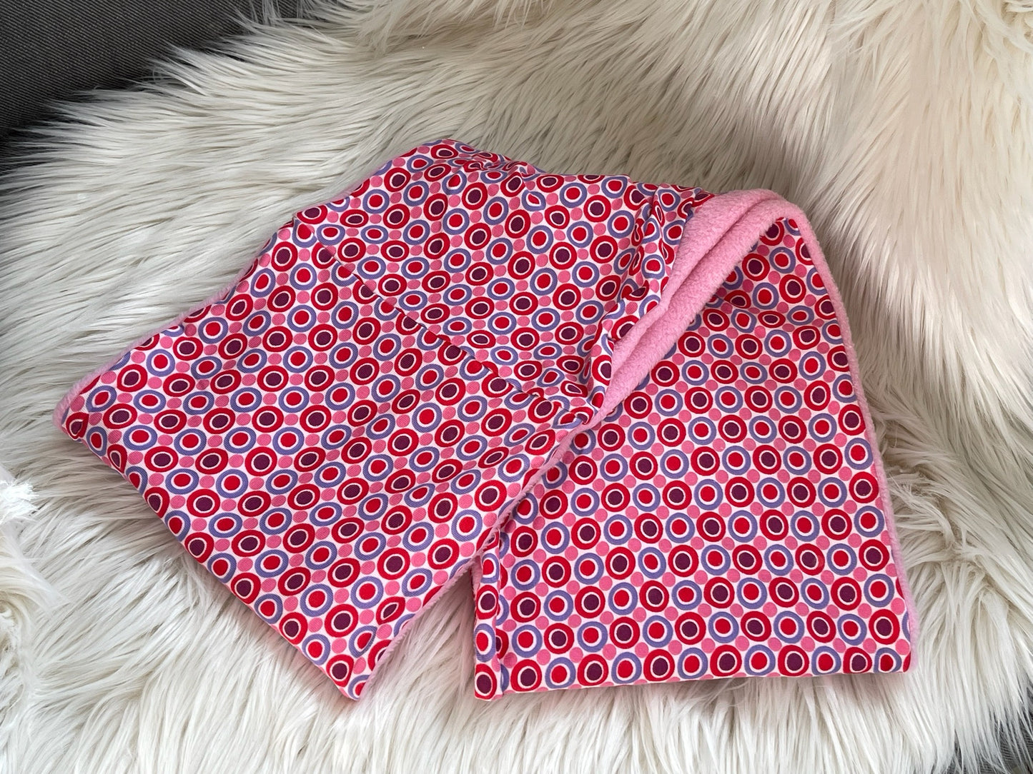 Loop mit Fleece rosa Loops ca. 130cm