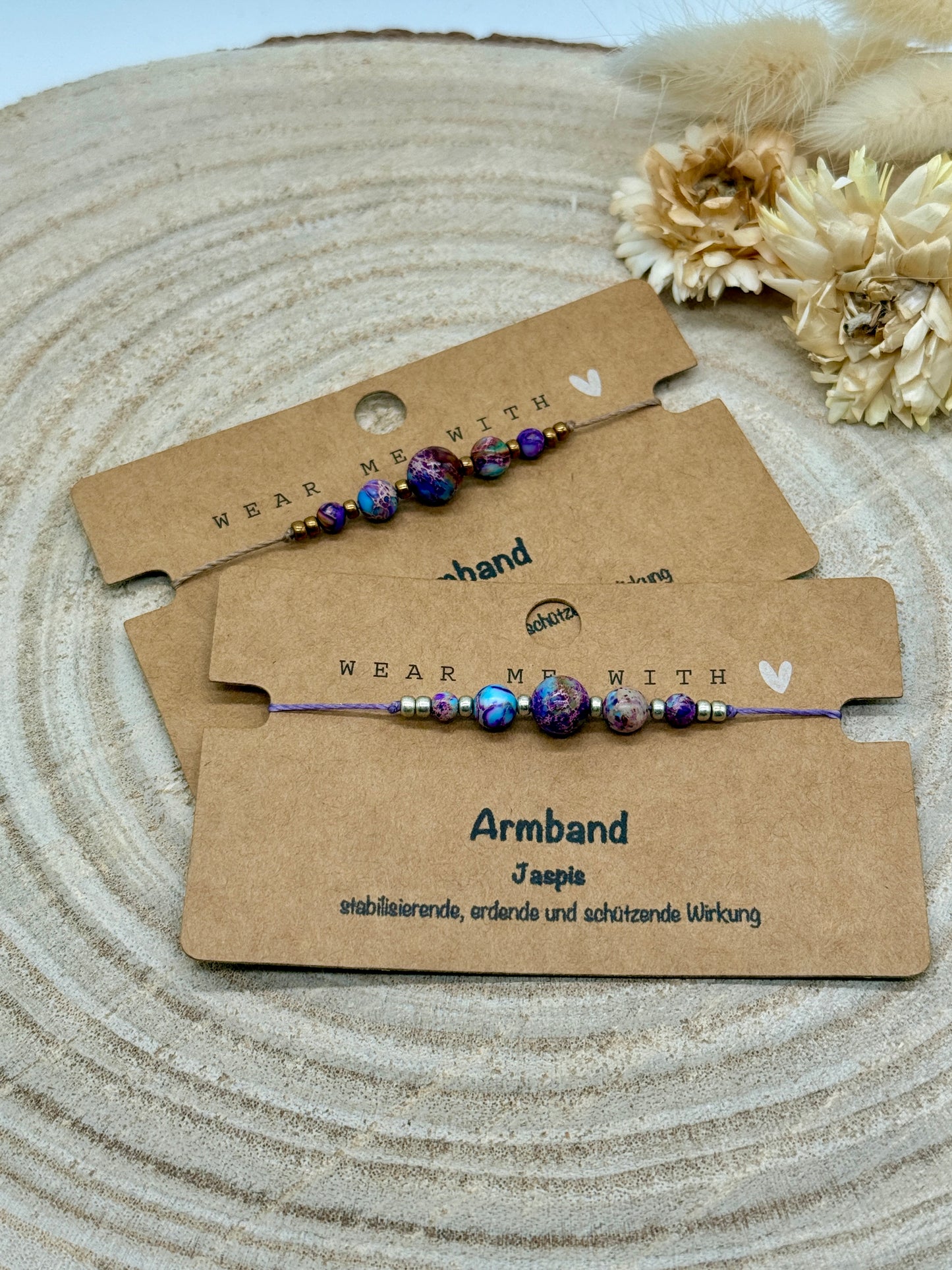 Sternzeichen Halbedelstein Armband Jaspis
