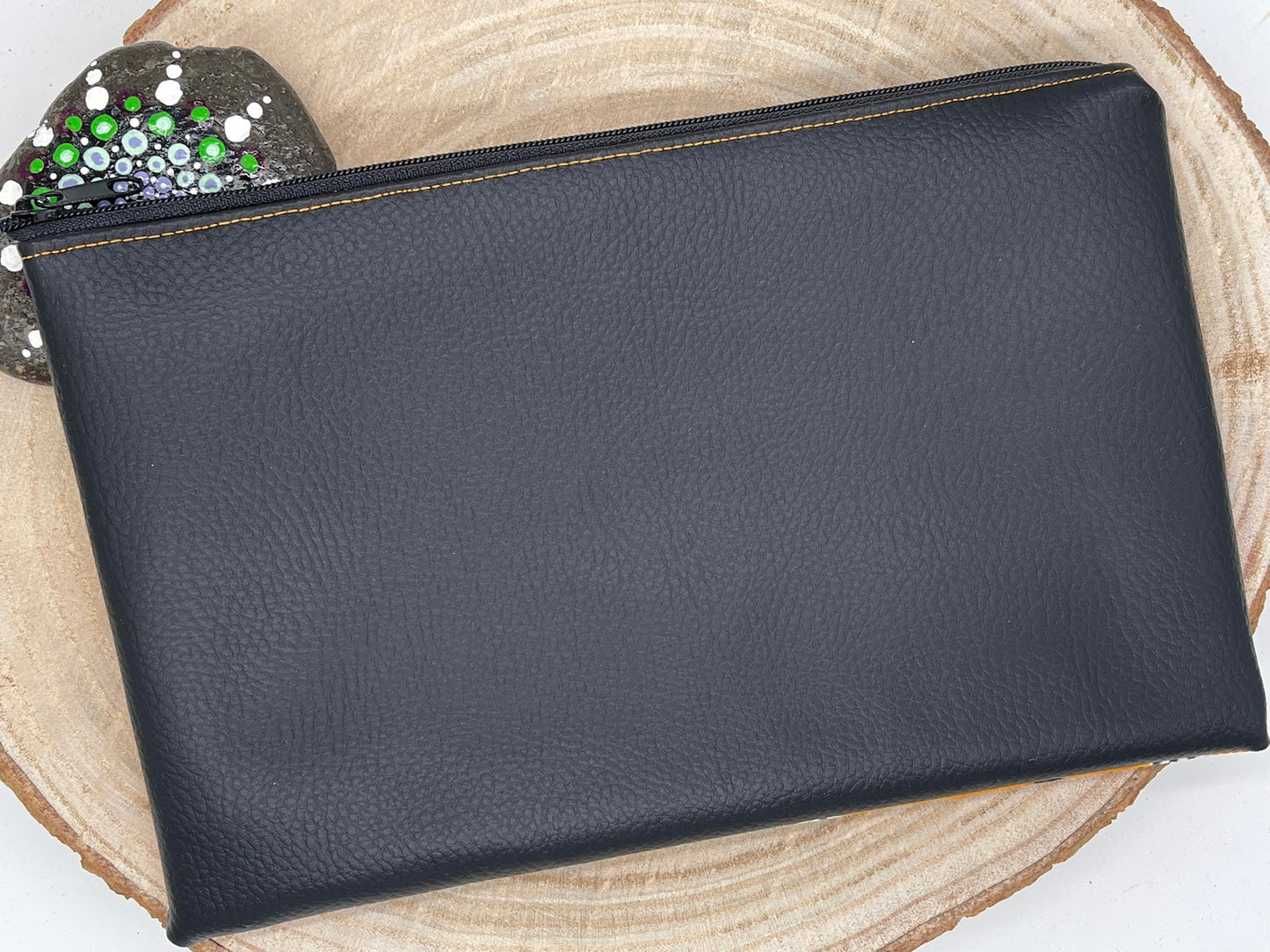 Stylische Federtasche Stifttasche Krokodil grau