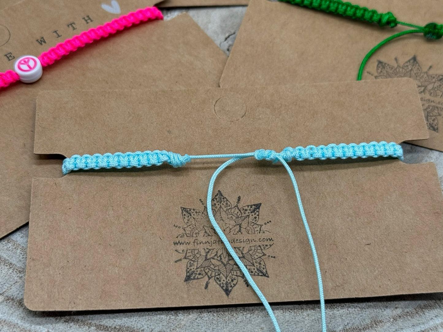 Freundschaftsarmband Makramee Schmuck Armband Peace Zeichen