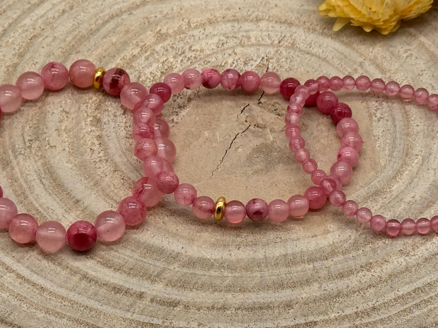 Halbedelstein elastisches Armband Freundschaftsarmband Boho Hippie Schmuck Persische Jade Perlen