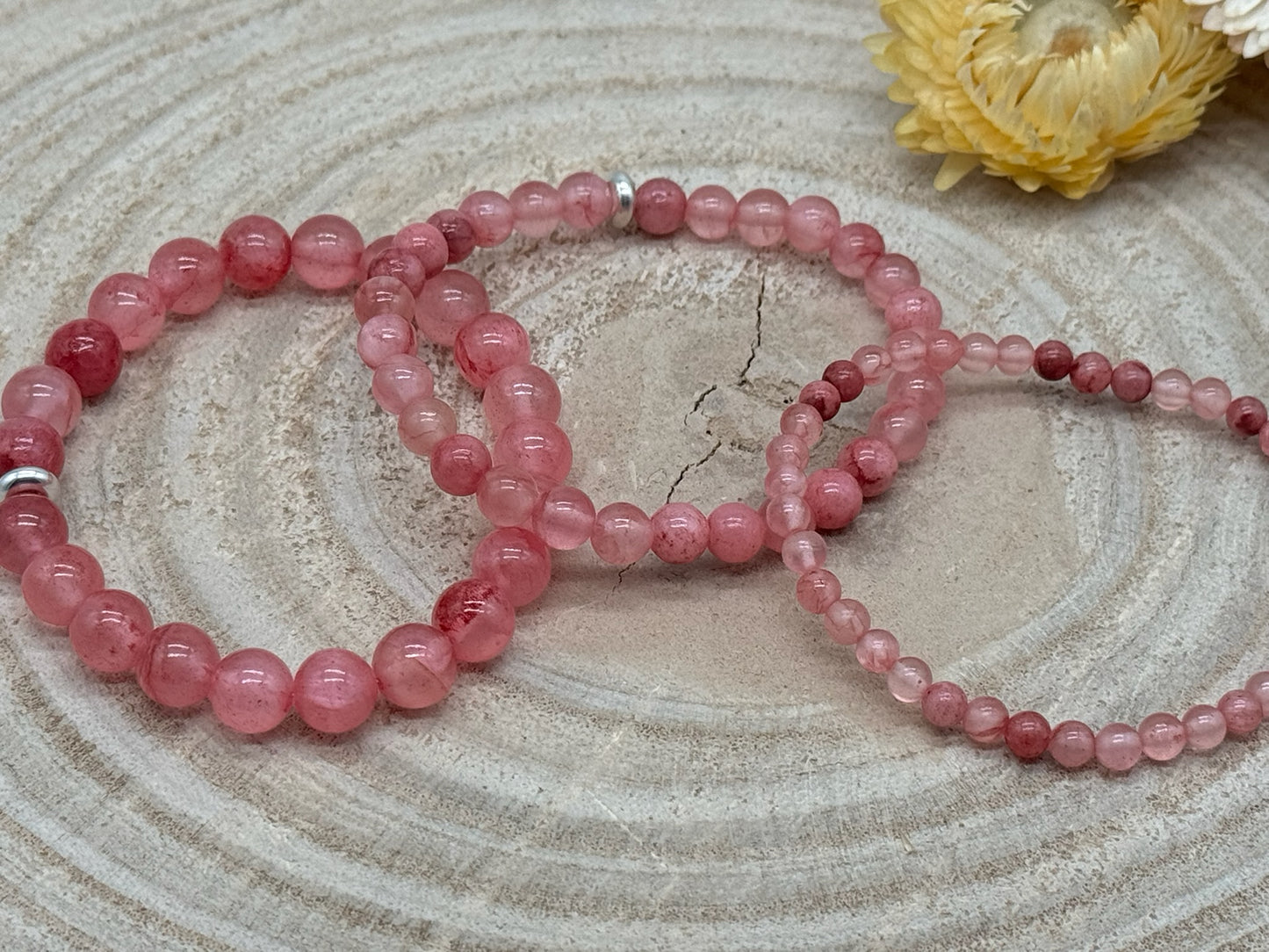 Halbedelstein elastisches Armband Freundschaftsarmband Boho Hippie Schmuck Persische Jade Perlen