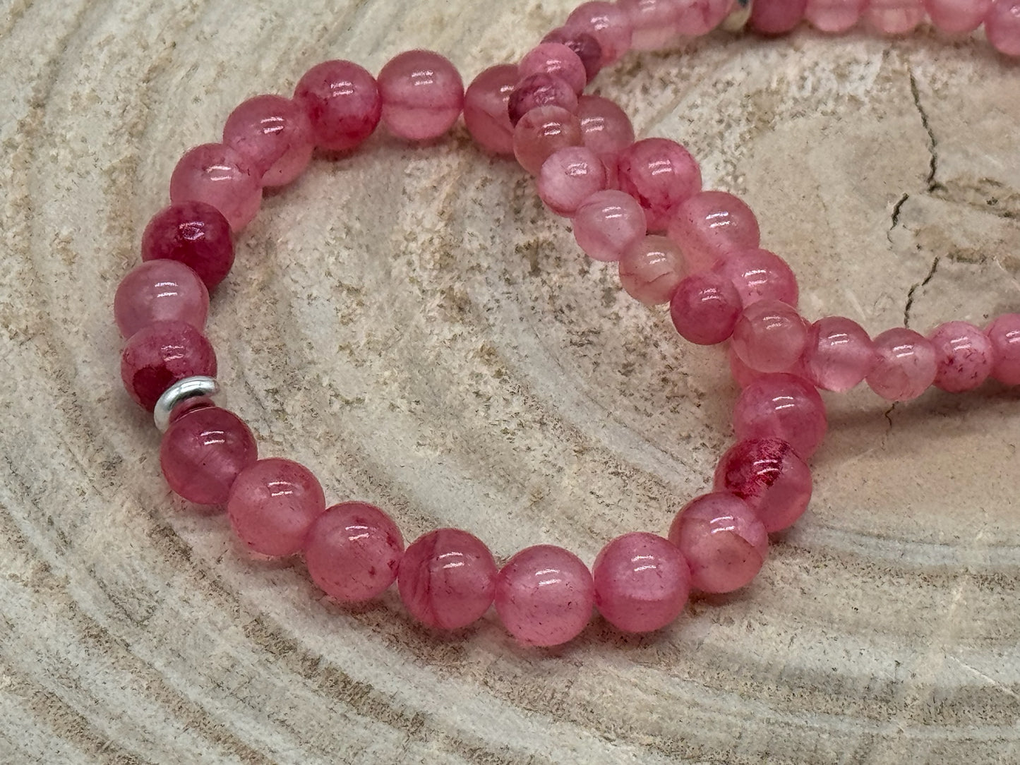 Halbedelstein elastisches Armband Freundschaftsarmband Boho Hippie Schmuck Persische Jade Perlen
