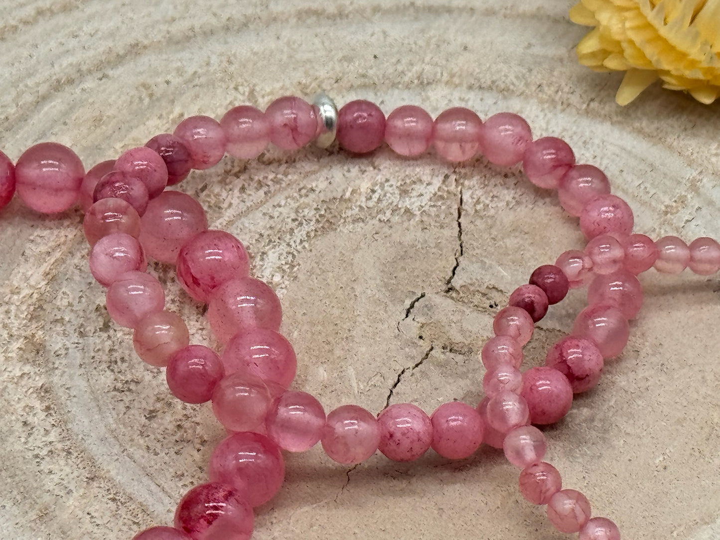 Halbedelstein elastisches Armband Freundschaftsarmband Boho Hippie Schmuck Persische Jade Perlen
