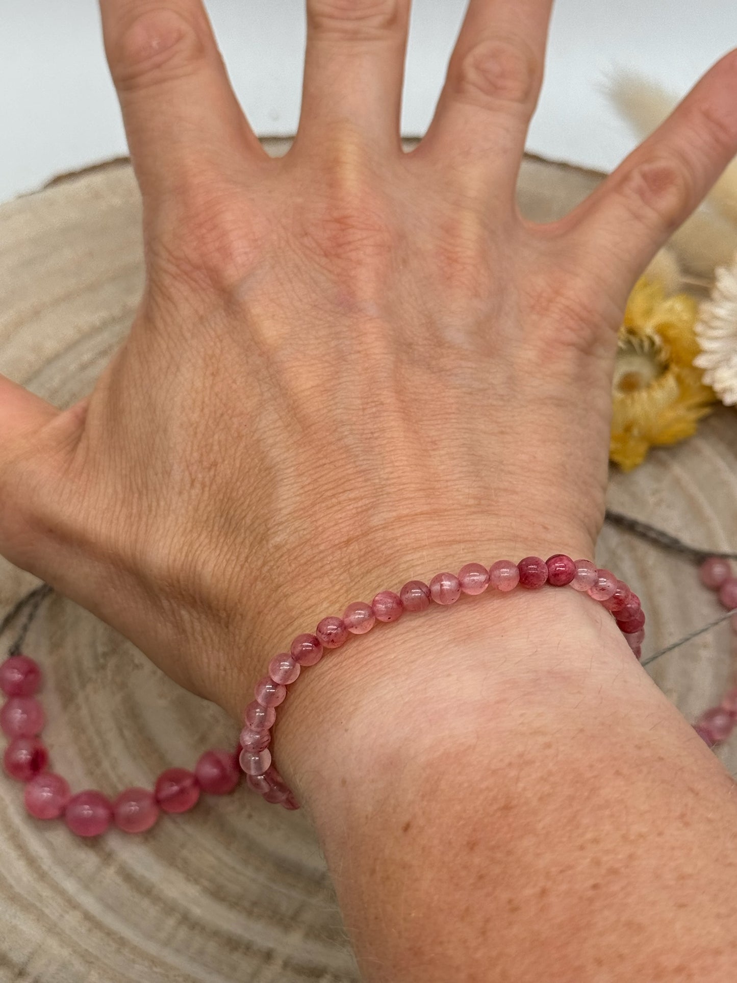 Halbedelstein Makramee Armband Freundschaftsarmband Boho Hippie Schmuck Persische Jade Perlen