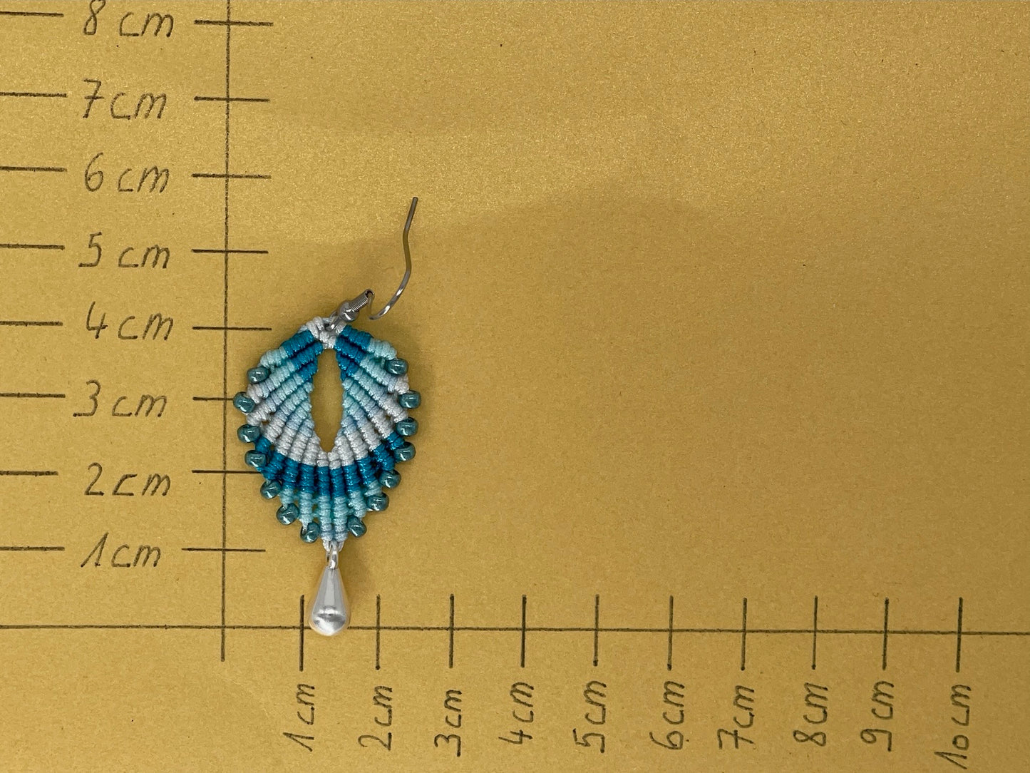 Makramee Ohrring Ohrhänger India blue (1 Paar)