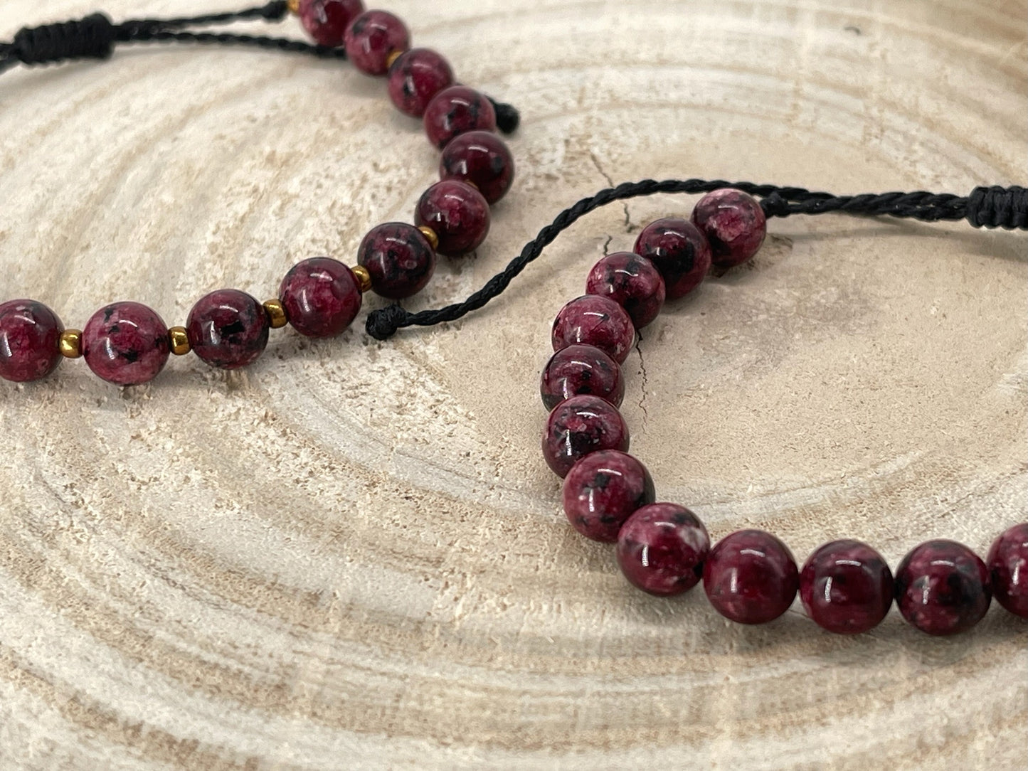 Halbedelstein Freundschaftsarmband Makramee Schmuck Jaspis