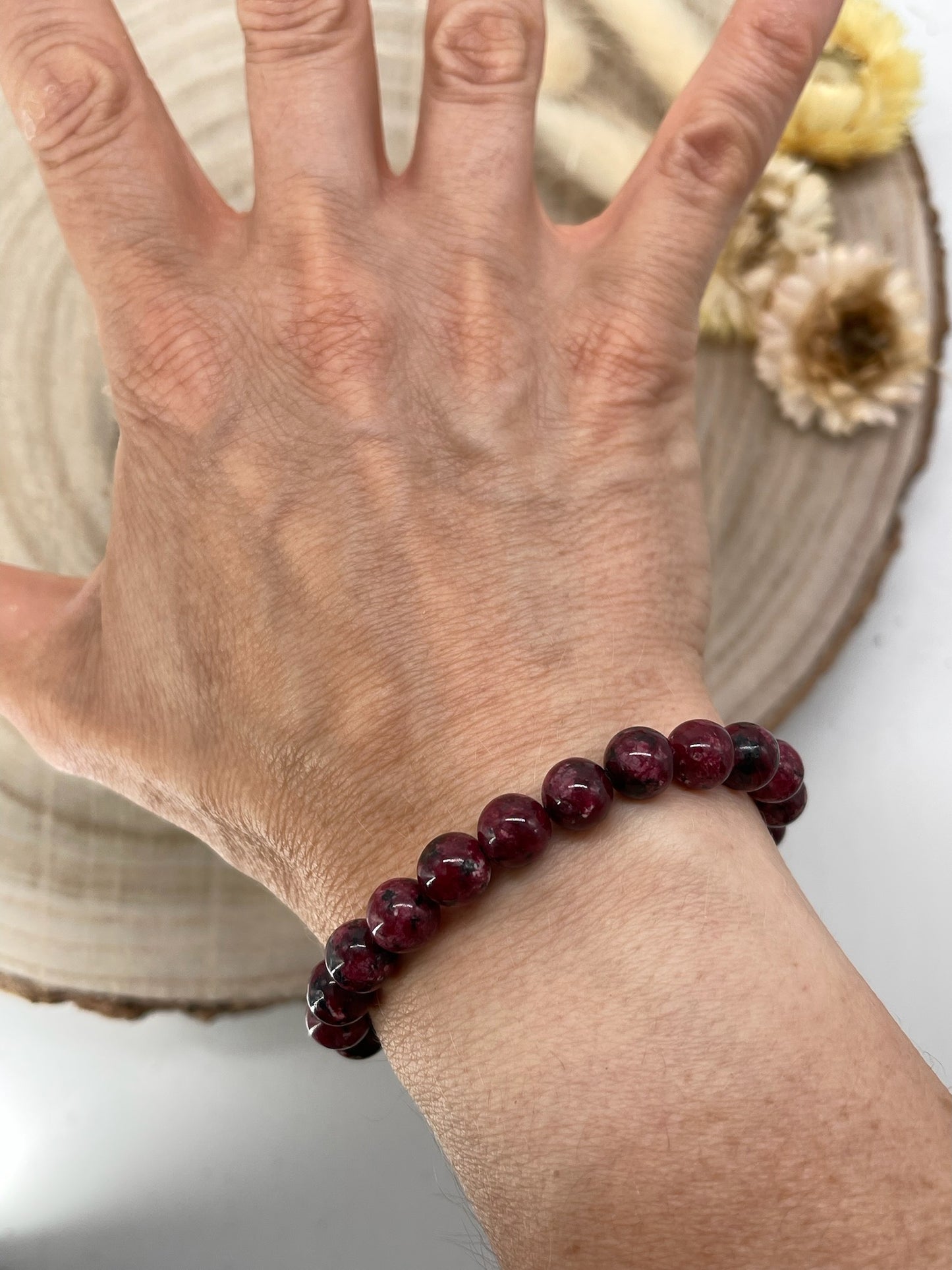 Halbedelstein Freundschaftsarmband Makramee Schmuck Jaspis