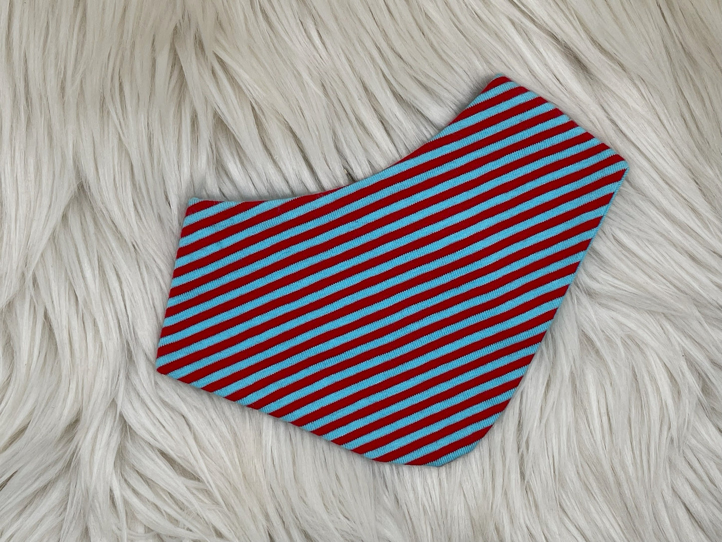 SALE Wendehalstuch Sternchen mit Streifen rot/blau
