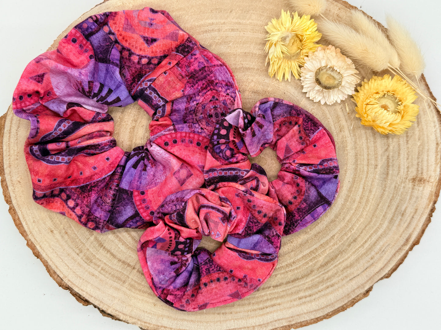 Jersey Scrunchie Batik lila