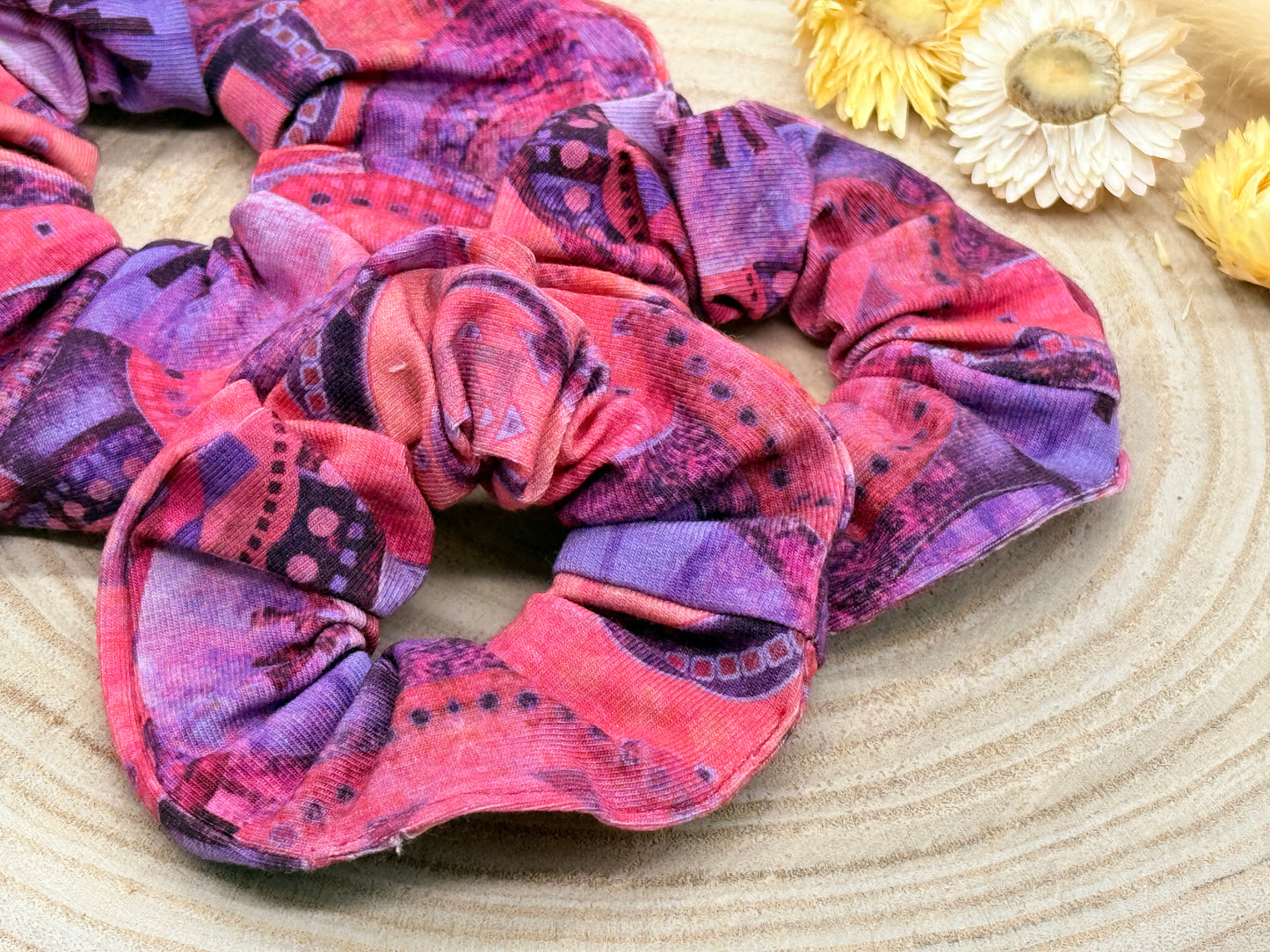 Jersey Scrunchie Batik lila