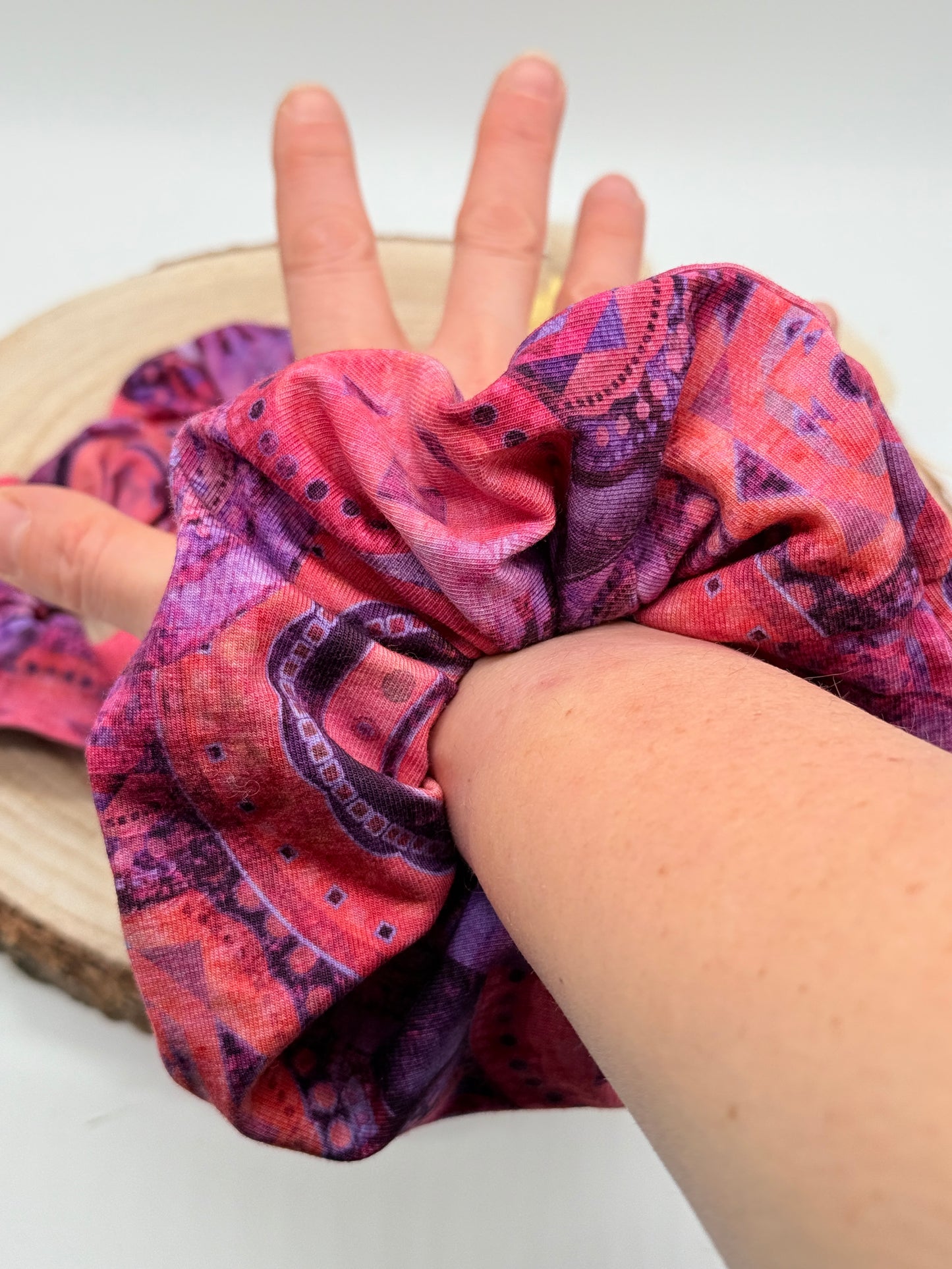 Jersey Scrunchie Batik lila