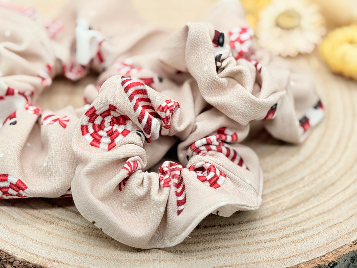 Jersey Scrunchie Wichtel beige