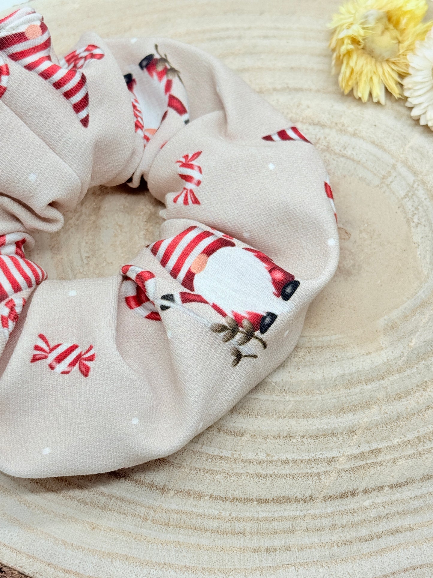 Jersey Scrunchie Wichtel beige
