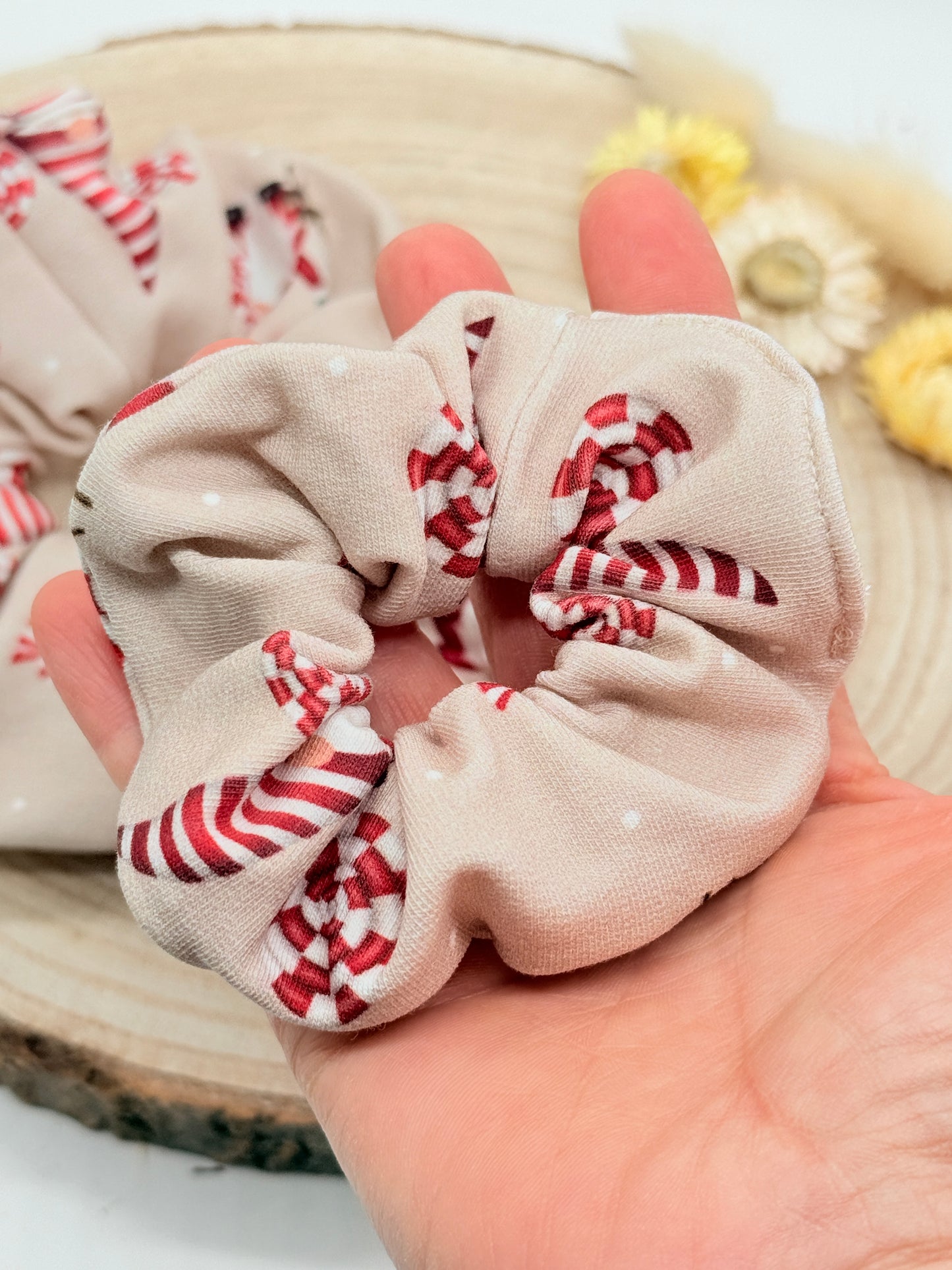Jersey Scrunchie Wichtel beige