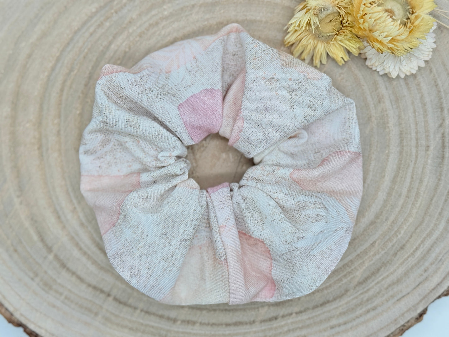 Modal Scrunchie rosa batik